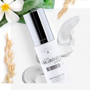 Crema facial antiarrugas con ácido hialurónico