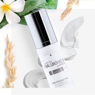 Crema facial antiarrugas con ácido hialurónico
